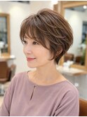 50代ナチュラルレイヤーショート