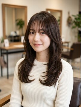 ハピネス 河原町店(Happiness) ミディアムレイヤー大人可愛い20代30代40代ウルフレイヤー