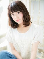 クオーレ ヘア アンジュ 水戸店(CUORE HAIR ange)&nbsp;*ange水戸*…シアベージュレイヤーミディアム濡れ髪ルーズヘアa