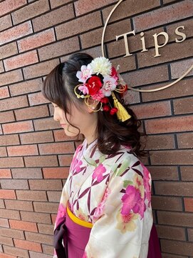 ティップス(Tips) ハーフアップ