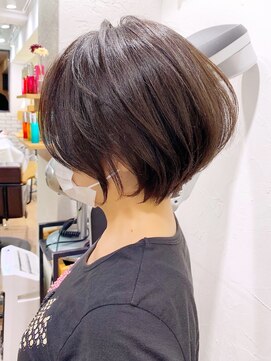 マグ ギンザ(mag ginza) 【30代40代】横顔美人な絶壁解消ショートパーマ「永田カズヤ」