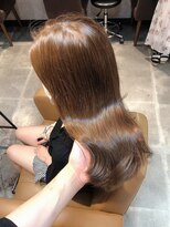 ツヤ髪ブリーチなしベージュ