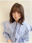 〈藤間〉韓国ヘア顔まわりプチウルフ