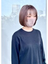 ルッツ(Lutz. hair design)&nbsp;ボブ＋イルミナカラー/ピンクベージュ【犬山良慈】