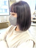 《花屋併設》ロブヘア/ニュアンスカラー/アッシュ系カラー