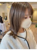 くすみベージュ/透明感カラー