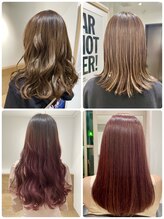 透明感抜群のイルミナカラーで柔らかな淡い発色に♪【Number Three綱島】