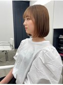 縮毛矯正で作るまとまるボブ