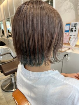 アデプト 金町店(adept) 【adept金町店　軽米style】ボブ×インナーグリーン