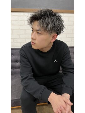 ココテラス(coco terrace) ホワイトメッシュ/ツイスト/メンズパーマ