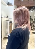 ハイライト　レイヤー ショートヘア　ボブ　くびれレイヤー 