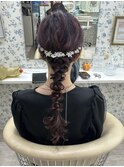 ふわふわ編み下ろし♪結婚式お呼ばれヘア/参列ヘア/ヘアアレンジ