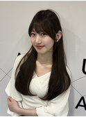 ロング低めレイヤー/前髪顔まわりカット/似合わせ