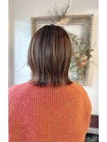 ラカットゾーン(la kutt zone)&nbsp;ナチュラル外はねミディアムボブ