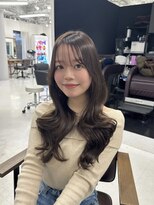 ハピネス 梅田茶屋町店(HAPPINESS)&nbsp;韓国ヘア/レイヤーカット/髪質改善/顔周りカット/ベージュ