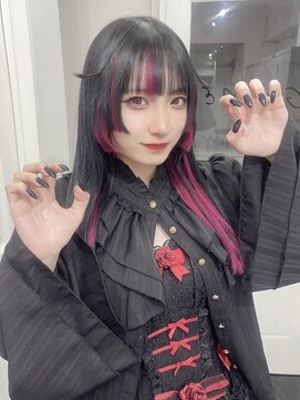 ゲーム 渋谷店(GAME) 姫カット×ビビッドピンク