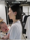 切りっぱなしボブ