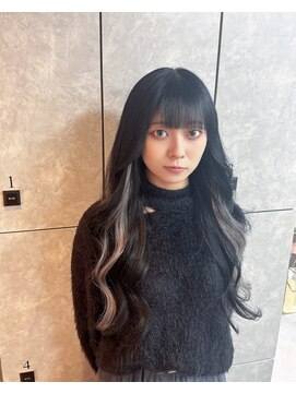 ガルボヘアー 心斎橋店(garbohair) 小顔見せ×エクステ馴染ませカットイヤリングカラー心斎橋中央区