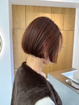 ソワ 北千住(soi) ミニボブ_ホワイトグレージュ_ミニウルフ_チェリーブラウン