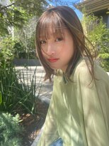 トリッカ 銀座(tricca)&nbsp;透け感バング/ナチュラルミディ/大人女性/艶カラー