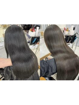 圧巻のツヤ髪質改善★感動の手触りにリピート多数◎思わず触りたくなる、ぷるんと弾む艶髪に♪