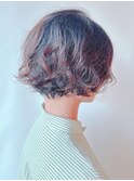 【morio 原宿】ニュアンスショートボブパーマ くるくる外国人風