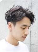 渋谷ルーズパーマシャドウパーマ波巻きパーマアクティブショート