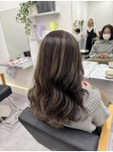ハイライト白髪ぼかし