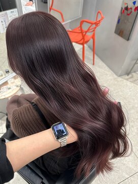 ペレ 梅田(PELE) ピンクベージュ/アンブレラカラー/クールショート/前髪/梅田