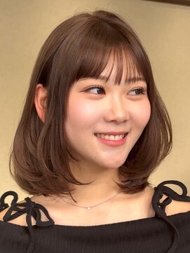 ジアン バイ ミルボン 西宮ガーデンズプラス(GIEN by milbon) レイヤーボブ×ベージュカラー