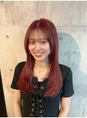 長崎 ローレイヤー ピンクブラウン ケアブリーチ