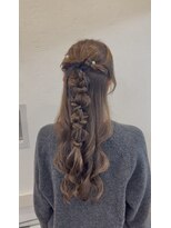 ヘアーズ ジェイジェイ Hairs JJ 長田店&nbsp;編み下ろしハーフアップ