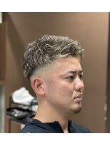バーバーショップグランツ(Bar ber Shop GRAnt'z)&nbsp;ブラウンカラー　ハイライトメッシュ