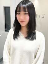 リル 四条河原町(LiLu)&nbsp;ミディアムレイヤーくびれレイヤー外ハネミディアム小顔レイヤー