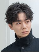 銀座シャドウパーマニュアンスパーマツーブロックメンズパーマ
