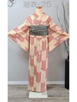 きものサロン すずめ屋 レンタル番号 浴衣-25(勝虫)