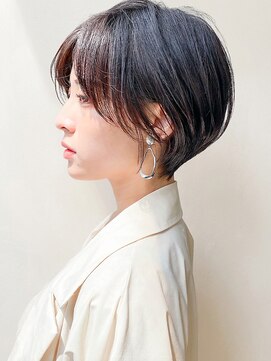 ブロッサム 大山店(Blossom) 20代30代ブラウン丸みくびれショート×髪質改善トリートメント