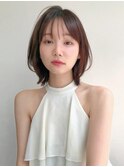 耳掛けで印象UP!おとなレイヤーボブ*レイヤーカット*顔周り