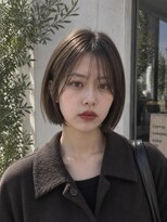 フェイス 石川町 (FACE)&nbsp;オリーブベージュ×コンパクトボブ