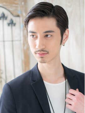 トニーアンドガイ メン 与野駅前店(TONI&GUY MEN) 清潔感ビジネス七三分け黒髪ツーブロックベリーショート与野l
