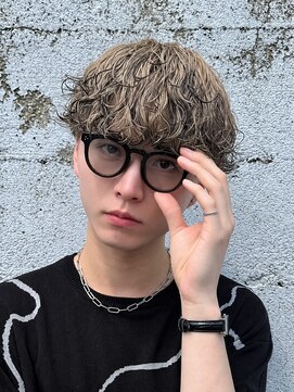 ブランシェ(BRANCHE) シャドウパーマ×ミルクティーベージュ