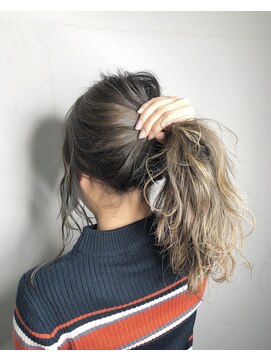 ヘアメイクスタジオ アビール 調布(abi‐ru) 外国人風バレヤージュ×グレージュ