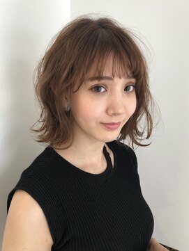 ビファインクーアヴェダ(Be fine coo AVEDA) "小顔カット大人カワイイくびれヘア ボブルフ"