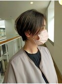 大人前髪長めショートショート/ショートボブ/ショートカット