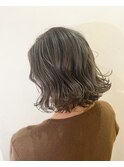 モテ髪☆切りっぱなし巻きボブ+グレージュ「金沢文庫駅」