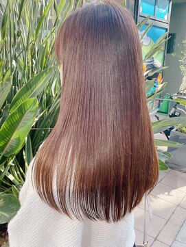 ボンド 三軒茶屋(Bond) 縮毛矯正韓国風顔まわり×ショコラアッシュ[三軒茶屋]