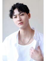 メンズカット バイ ソイクフ(メンズカット by SOY-KUFU) MEN’SHAIR刈り上げアッシュブラックショートヘア