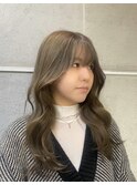 【切りっぱなしボブ/エアリーロング/美髪/ピンクブラウン/渋谷】