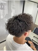 波巻きパーマ