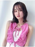 グレージュベージュショートボブショートレイヤーブリーチ学割